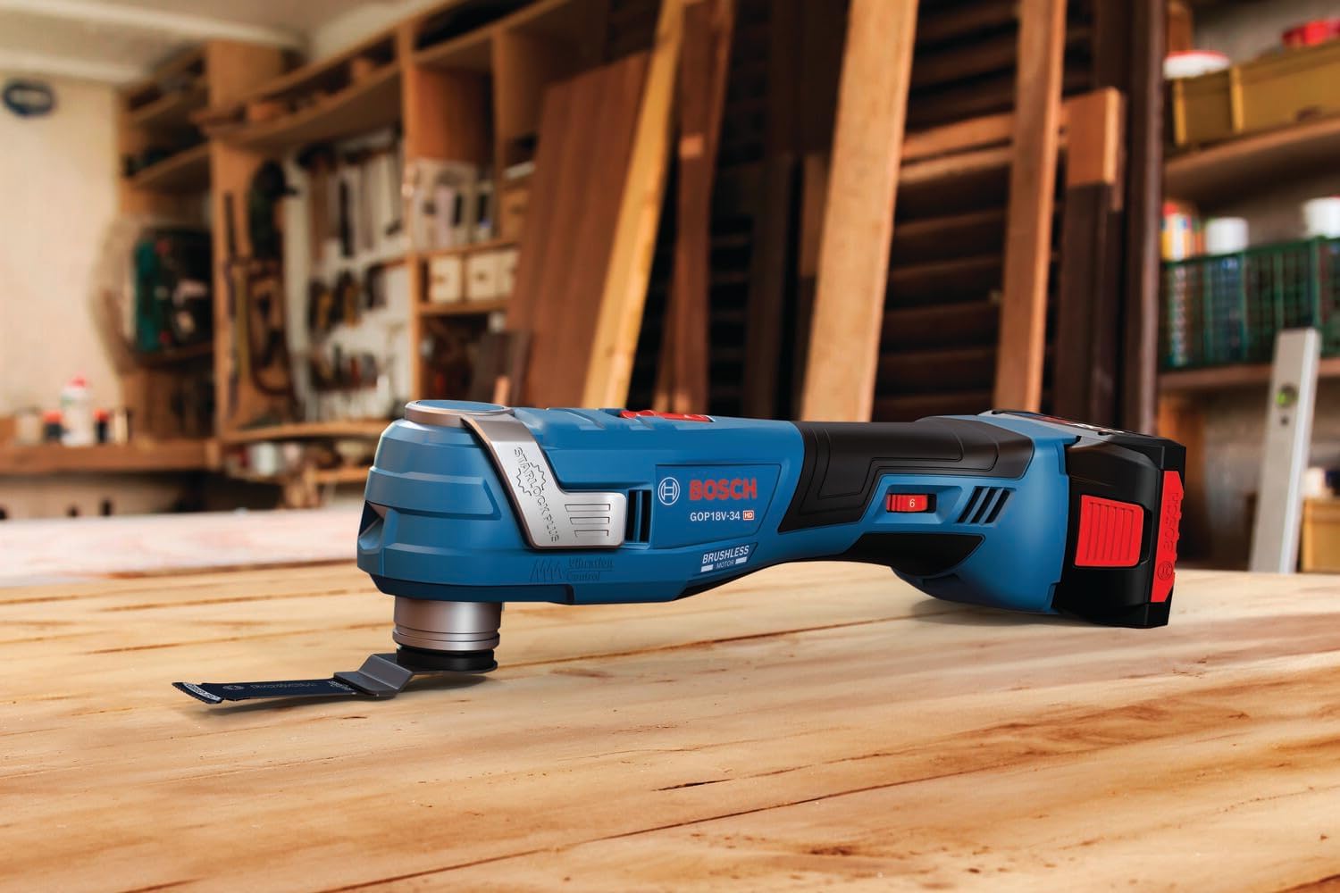 BOSCH GOP18V-34B12 18V Brushless StarlockPlus® Oscillating Multi-Tool ...