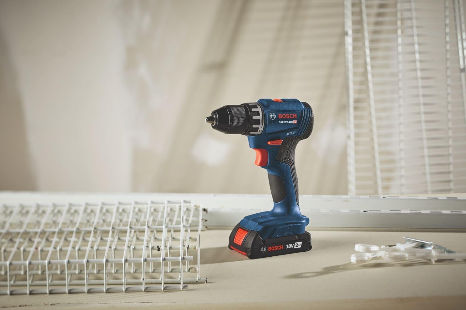 BOSCH GSR18V-400B22 18V Compact Brushless 1/2 In. Drill/Driver Kit With ...